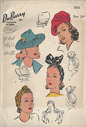 1940s vintage pattern hats
