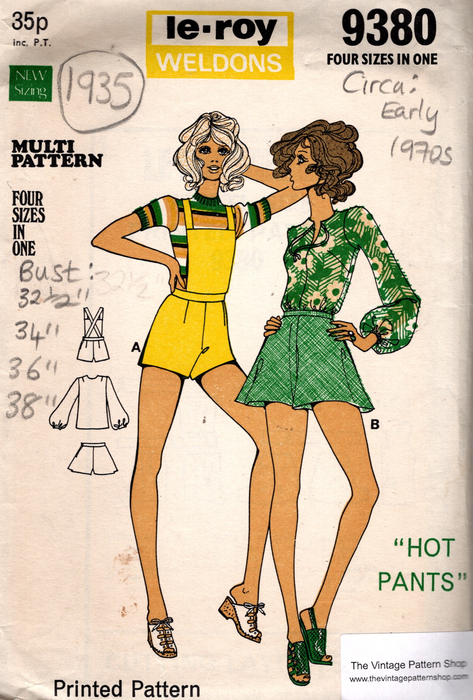 vintage hot pants