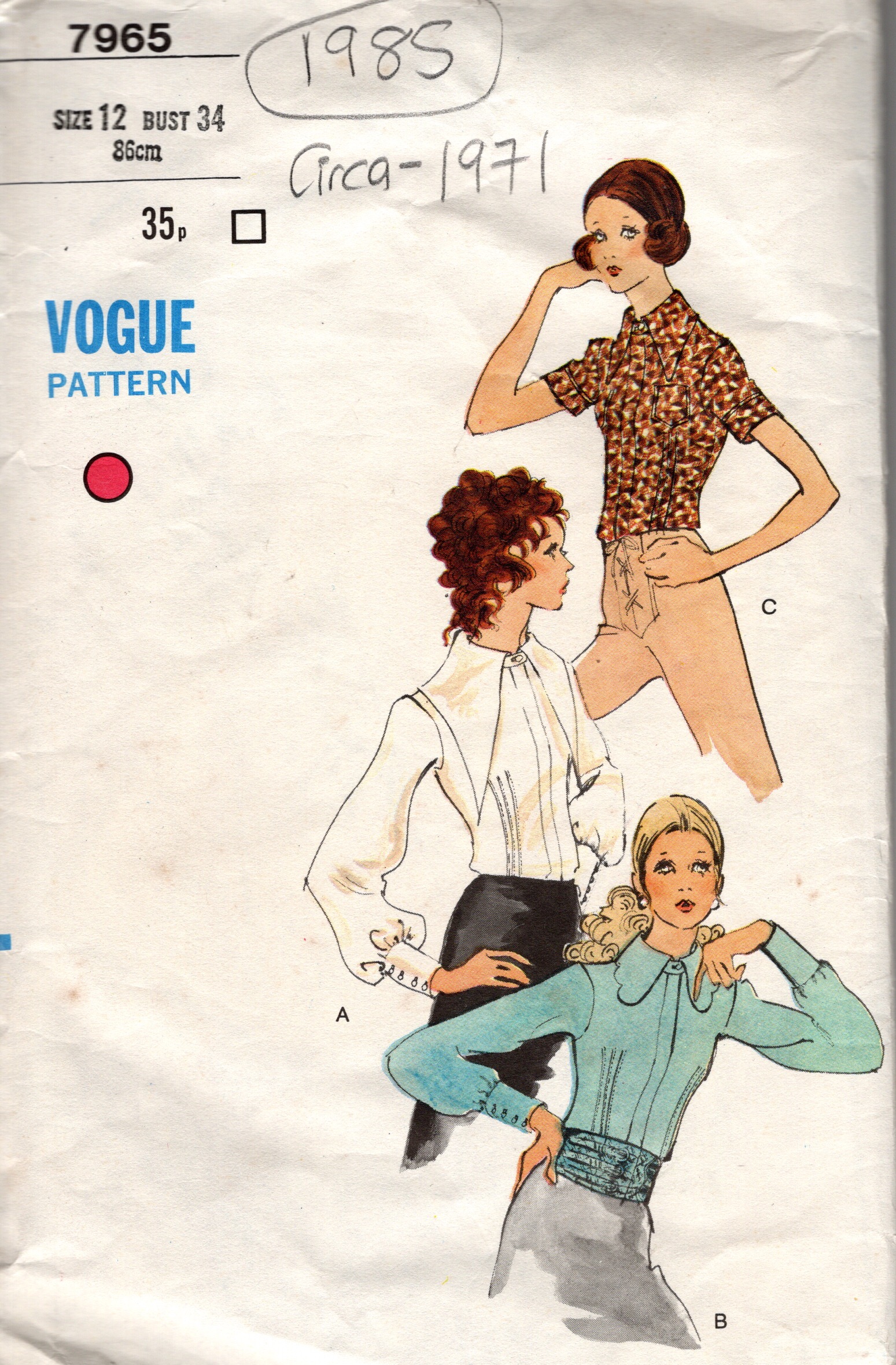 Vintage Patterns Reproduction by The Vintage Pattern Shop