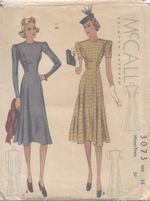 1938-Vintage-Sewing-Pattern-B32-DRESS-E1226-251502515860