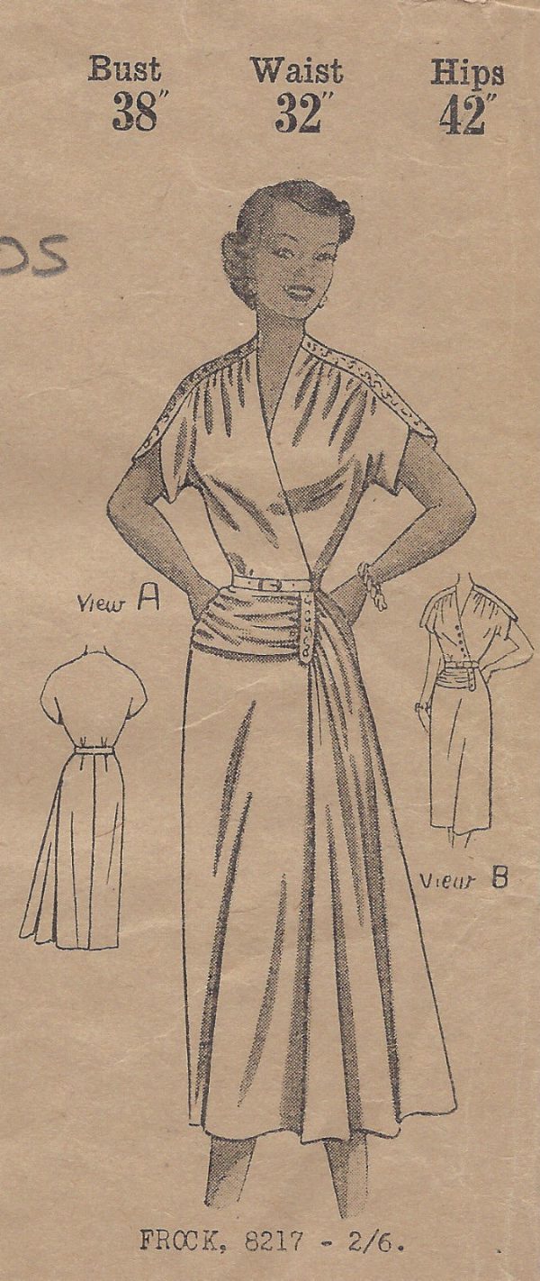 1940s-Vintage-Sewing-Pattern-B38-DRESS-1261-251548563360