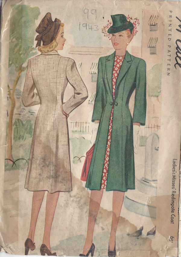 1943-Vintage-Sewing-Pattern-COAT-B30-99-251149199400