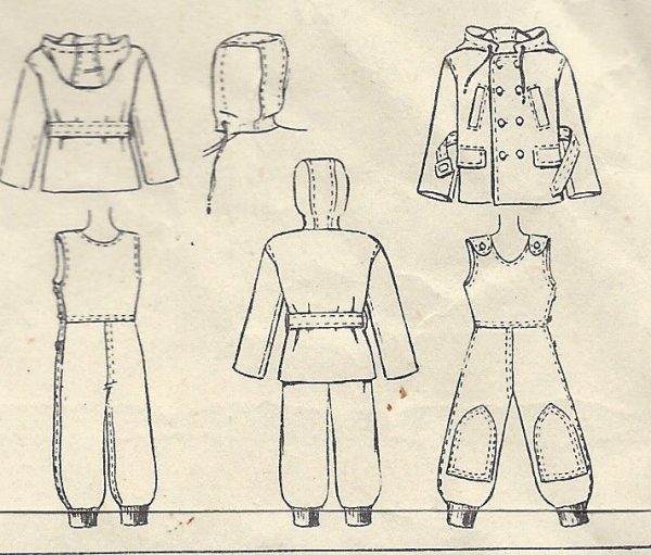 1947-Childrens-Vintage-Sewing-Pattern-S3-C22-SNOW-SUIT-JACKET-C2-251567899330-3