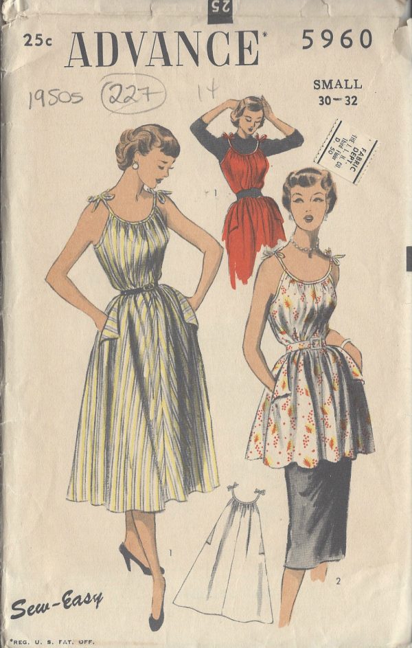 Vintage Advance Apron Dress Patterns