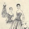 1953-Vintage-VOGUE-Sewing-Pattern-B32-EVENING-DRESSGOWN-E1306-251593808710-3