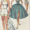 1956-Vintage-Sewing-Pattern-B34-SKIRT-CUMMERBUND-PLAYSUIT-RR68-261577100700