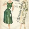 1958-Vintage-VOGUE-Sewing-Pattern-B32-DRESS-COAT-1752R-252701348730