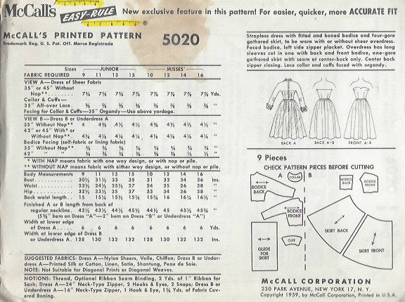 1959-Vintage-Sewing-Pattern-B34-DRESS-1455-252020750310-2