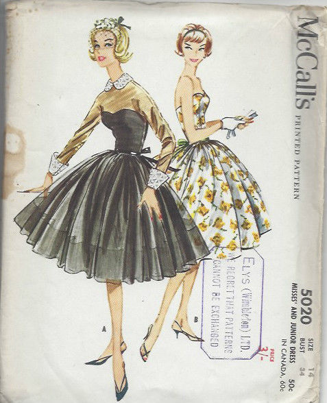 1959-Vintage-Sewing-Pattern-B34-DRESS-1455-252020750310