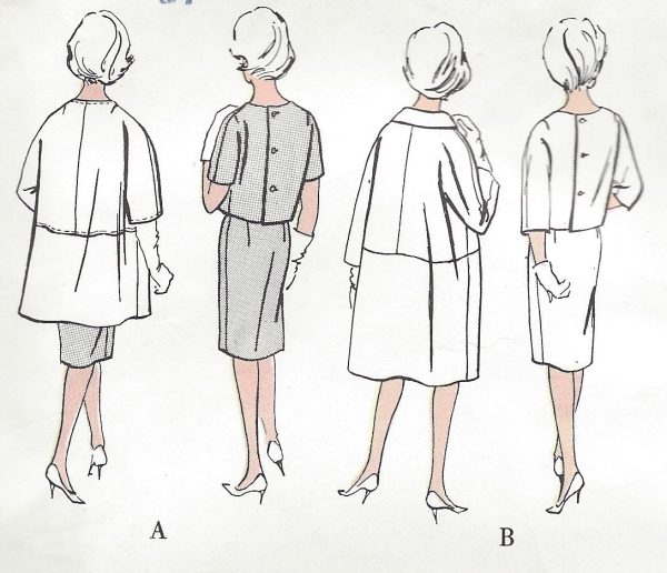 1960-Vintage-VOGUE-Sewing-Pattern-COAT-DRESS-B36-1170R-By-Gres-261405535760-2