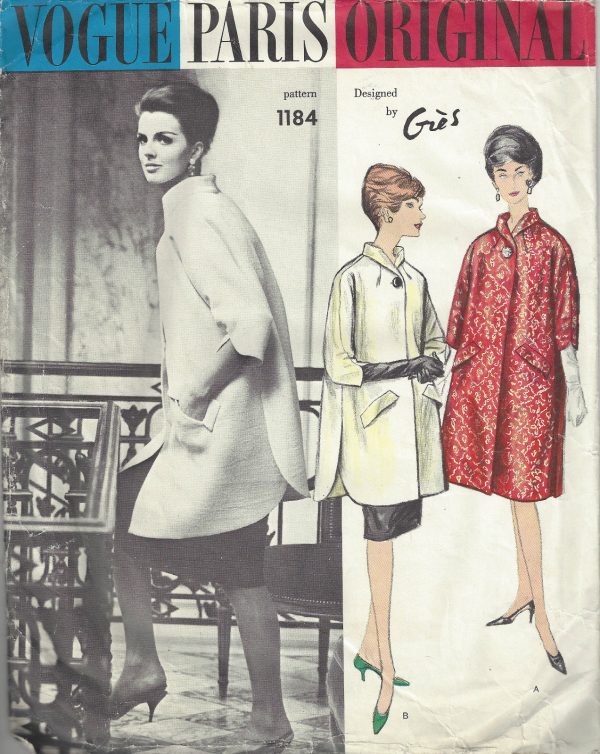 1960s-Vintage-VOGUE-Sewing-Pattern-B38-COAT-1589-By-Gres-252331487230