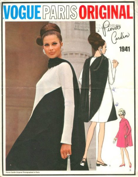 1960s-Vintage-VOGUE-Sewing-Pattern-DRESS-B36-1523-By-Pierre-Cardin-252110961180
