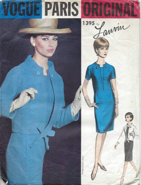 1964-Vintage-VOGUE-Sewing-Pattern-B32-DRESS-JACKET-1509-By-LANVIN-252104495330