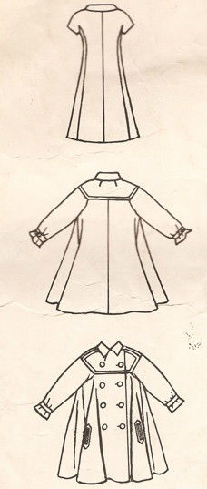 1965-Vintage-VOGUE-Sewing-Pattern-B34-DRESS-COAT-1318-By-Fabiani-of-Italy-261579252060-3