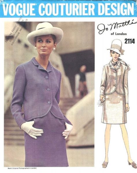 1968-Vintage-VOGUE-Sewing-Pattern-B36-SUIT-JACKET-SKIRT-1668-Jo-Mattli-252436883830