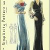 1939-Vintage-Sewing-Pattern-B38-EVENING-DRESS-R959-251264237321