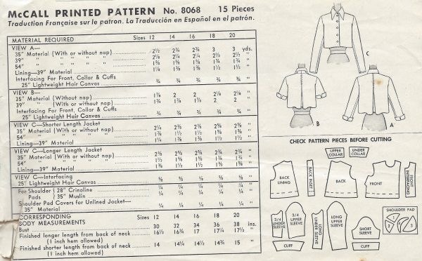 1950-Vintage-Sewing-Pattern-B34-JACKET-1292-261518183331-2