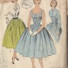 1950s-Vintage-Sewing-Pattern-B34-BLOUSE-CAMISOLE-SKIRT-R442-By-Anne-Klein-251153615041