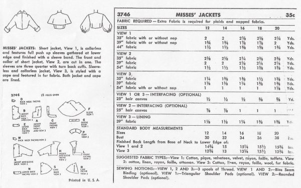 1951-Vintage-Sewing-Pattern-B34-JACKET-R857-251998464181-2