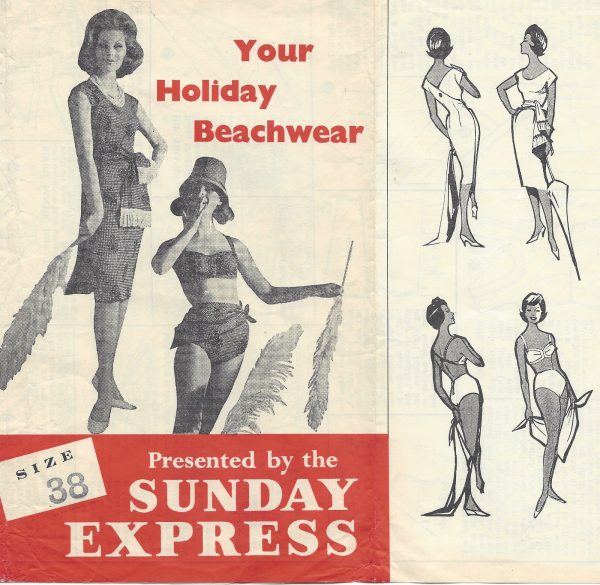 1960-Vintage-Sewing-Pattern-B38-WIGGLE-DRESS-BIKINI-BEACHWEAR-R910-251248180311