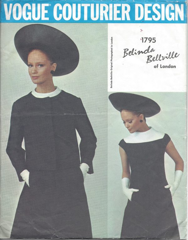 1960s-Vintage-VOGUE-Sewing-Pattern-B34-DRESS-JACKET-1033-Belinda-Bellville-251292449851