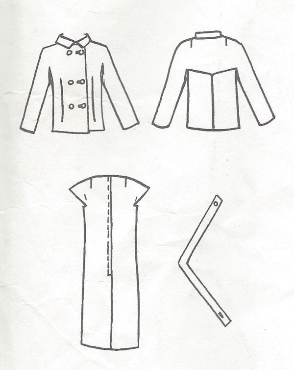 1968-Vintage-VOGUE-Sewing-Pattern-B36-JACKET-DRESS-1056R-By-Givenchy-252003889081-2