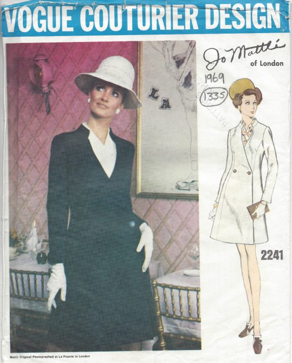 1969-Vintage-VOGUE-Sewing-Pattern-B36-DRESS-1335-By-Jo-Mattli-of-London-261626328691