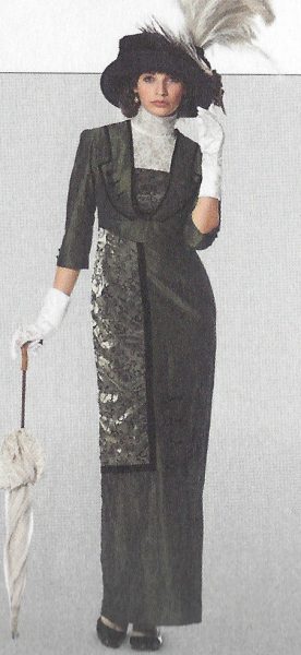 1900s-Edwardian-Vintage-Sewing-Pattern-DRESS-B36-38-40-42-44-46-48-50-1143-261447487422