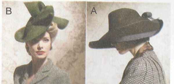 1930s-1940s-Vintage-Sewing-Pattern-HATS-ONE-SIZE-1098-261278073422-2