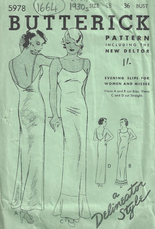 1930s-Vintage-Sewing-Pattern-B36-SLIP-1664-252407212062