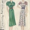 1930s-Vintage-Sewing-Pattern-DRESS-B32-R586-251144755212