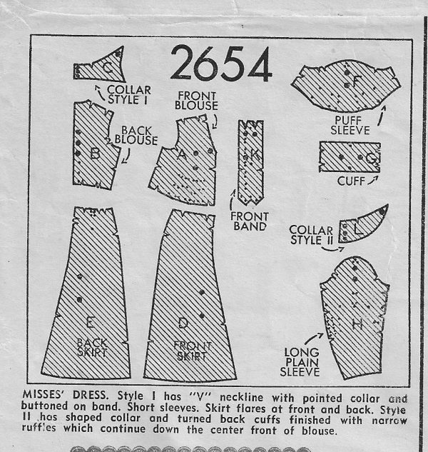 1930s-Vintage-Sewing-Pattern-DRESS-B32-R586-251144755212-3