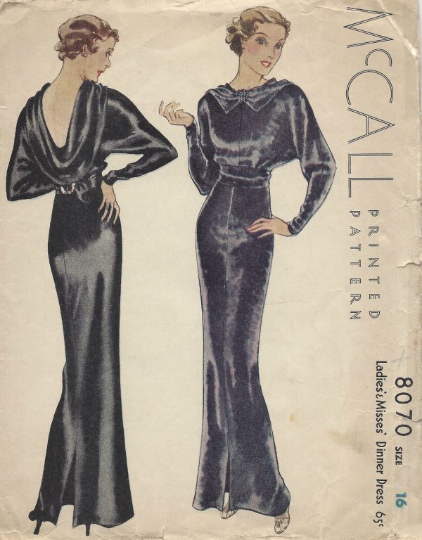 1934-Vintage-Sewing-Pattern-B34-EVENING-DINNER-DRESS-1296-262163312492
