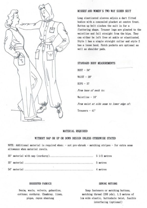 1940-WW2-Vintage-Sewing-Pattern-B34-TWO-WAY-SIREN-SUIT-1395-261759376972-2