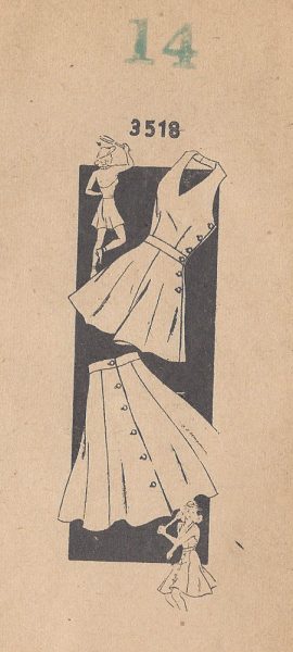 1940s-Vintage-Sewing-Pattern-B32-PLAYSUIT-SHORTS-SKIRT-R731-251174636722