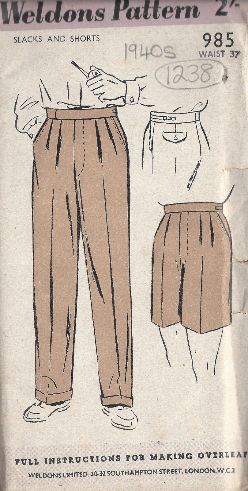 Vintage Pants Pattern 108