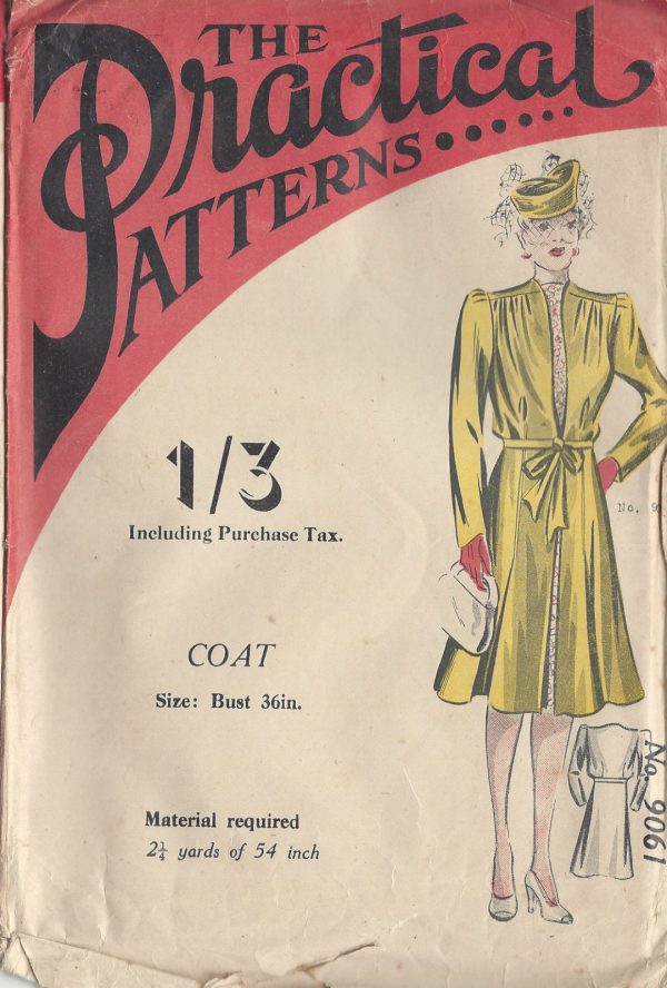 1941-Vintage-Sewing-Pattern-B36-COAT-R631-251166726942