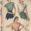 1948-Vintage-Sewing-Pattern-B30-BLOUSE-ALPHABET-TRANSFER-R840-261162980482