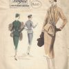 1950-Vintage-VOGUE-Sewing-Pattern-B40-SUIT-DRESS-SKIRT-JACKET-SCARF-1400R-252701329872