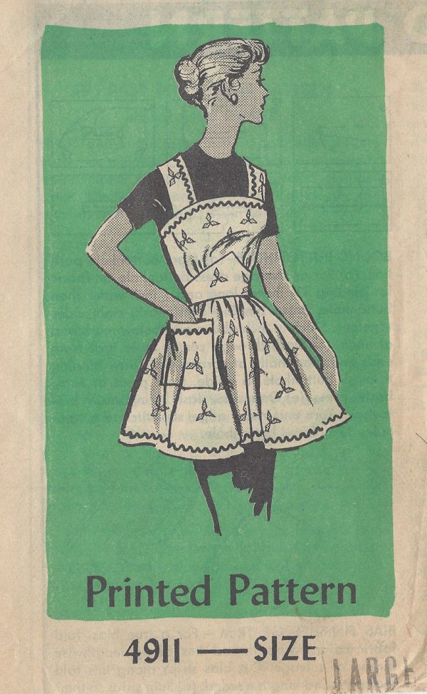 1950s-Vintage-Sewing-Pattern-APRON-B38-40-LARGE-R157-By-Anne-Adams-251187286002