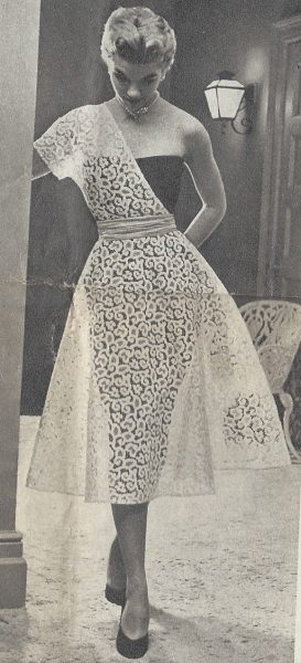 1950s-Vintage-Sewing-Pattern-DRESS-B32-1499-252085862712