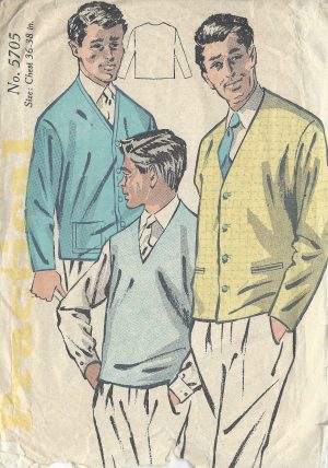 By Simplicity 1812 R987 1956 Vintage Sewing Pattern B34 PANTS BLOUSE & OVERSKIRT