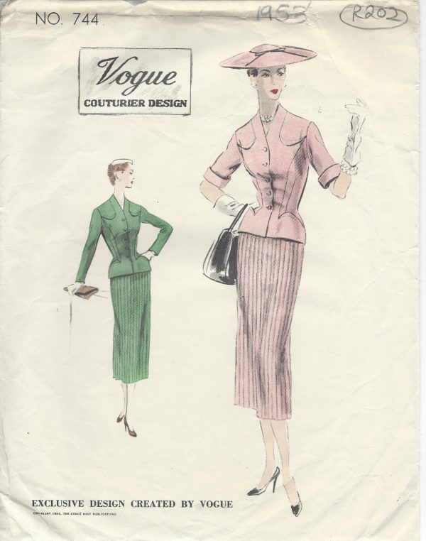 1953-Vintage-VOGUE-Sewing-Pattern-B32-JACKETBLOUSE-SUITDRESS-R202-251164548922