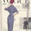 1956-Vintage-VOGUE-Sewing-Pattern-B34-ONE-PIECE-DRESS-1770-By-Gres-262786215652