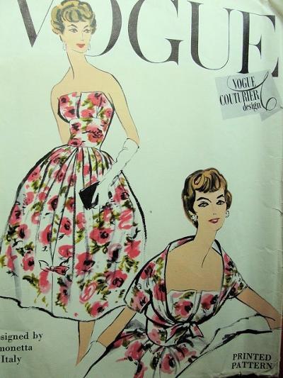 1958-Vintage-VOGUE-Sewing-Pattern-B36-DRESS-BOLERO-1118-SIMONETTA-of-ITALY-251999622452