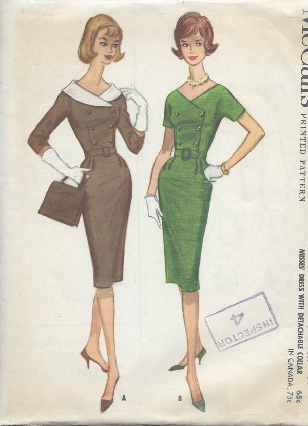 1960-Vintage-Sewing-Pattern-B34-DRESS-R784-251188824912