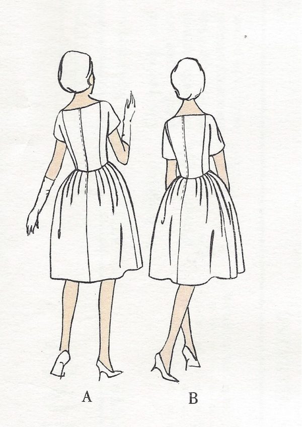 1960s-Vintage-VOGUE-Sewing-Pattern-B34-DRESS-1186-SIMONETTA-of-ITALY-251500283992-2