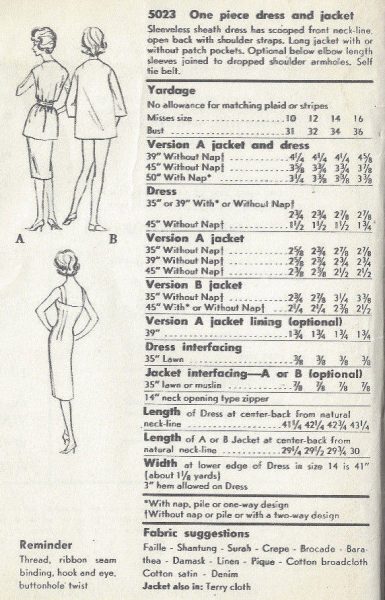 1960s-Vintage-VOGUE-Sewing-Pattern-B34-DRESS-JACKET-1761-262780520412-2