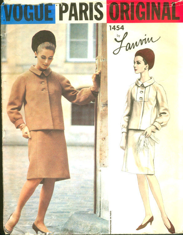 Vintage 60s Suit Pattern Vogue 6244 Size 14 Bust 34