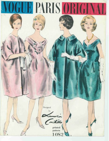1961-Vintage-VOGUE-Sewing-Pattern-B38-DRESS-COAT-1787-JEANNE-LANVIN-CASTILLO-262870146492-6